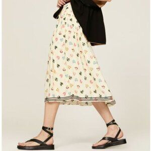 Hofmann Copenhagen Elina Yellow Heart-Printed Skirt